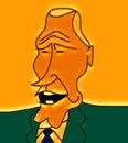 President Joe Biden cartoon caricature