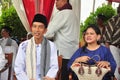 President Joko Widodo and his wife Iriana Joko Widodo Royalty Free Stock Photo