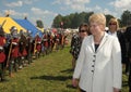 President of Lithuania Dalia Grybauskaite Royalty Free Stock Photo