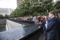 President Petro Poroshenko at World Trade Center Ground Zero mem Royalty Free Stock Photo