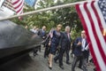 President Petro Poroshenko at World Trade Center Ground Zero mem Royalty Free Stock Photo