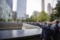 President Petro Poroshenko at World Trade Center Ground Zero mem Royalty Free Stock Photo