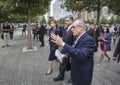 President Petro Poroshenko at World Trade Center Ground Zero mem Royalty Free Stock Photo