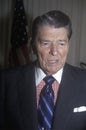 President Reagan presents an introduction for the Horatio Alger Association