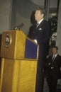 President Reagan presents an introduction for the Horatio Alger Association