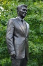 President Ronald Reagan statue, Grosvenor Square, London Royalty Free Stock Photo