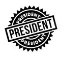 President rubber stamp