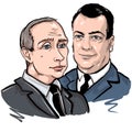 President of the Russian Federation Vladimir Putin and Dmitry Medvedev, Prime Minister of