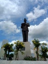 The Ir Soekarno monument in Palembang Indonesia's Pancasila park