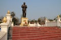 president souphanouvong monument in luang pabang (laos)