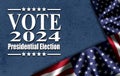 Presidental election day. Vote 2024 in USA Royalty Free Stock Photo