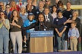 Presidential Candidate Bernie Sanders rallies supporters in Santa Monica, CA Royalty Free Stock Photo