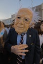 Presidential Candidate Bernie Sanders rallies supporters in Santa Monica, CA Royalty Free Stock Photo