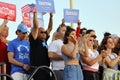 Presidential Candidate Bernie Sanders rallies supporters in Santa Monica, CA Royalty Free Stock Photo