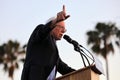 Presidential Candidate Bernie Sanders rallies supporters in Santa Monica, CA Royalty Free Stock Photo