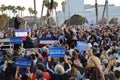 Presidential Candidate Bernie Sanders rallies supporters in Santa Monica, CA Royalty Free Stock Photo