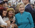 Presidential Candidate Hillary Clinton Campaigns in Oxnard, CA a Royalty Free Stock Photo