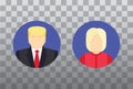 Presidential candidate Icons, Election concept. Flat illustration.