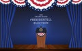 Presidential election banner background