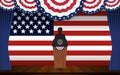 Presidential election banner background