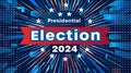 2024 presidential election banner icon illustration text \