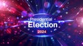 2024 presidential election banner icon illustration text \