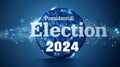 2024 presidential election banner icon illustration text \