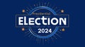 2024 presidential election banner icon illustration text \