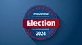 2024 presidential election banner icon illustration text \