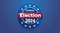 2024 presidential election banner icon illustration text \