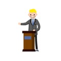 Presidential election. Cartoon flat illustration