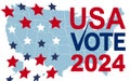 2024 Presidential election day in USA, november 5, card design. Vote for your future Royalty Free Stock Photo