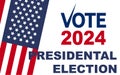 2024 Presidential election day in USA, november 5, card design. Vote for your future Royalty Free Stock Photo