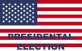 2024 Presidential election day in USA, november 5, card design. Vote for your future Royalty Free Stock Photo