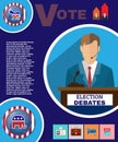 Presidential Election Debates Campaign Banner