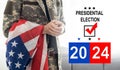 Presidential Election Vote 2020 USA time Royalty Free Stock Photo