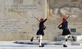 Presidential Guard soldiers parade in Athens, Greece