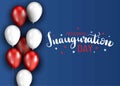 Presidential Inauguration Day 2021 USA. American election. Patriotic illustration with flag
