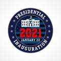 Presidential Inauguration USA, January 2021 round emblem