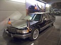 Presidential limousine as seen in interior of the William J. Clinton Presidential Library in Little Rock, AK