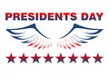 Presidents Day EPS 10 vector stock illustration icon Royalty Free Stock Photo