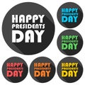 Presidents Day icons set EPS 10 vector stock illustration Royalty Free Stock Photo