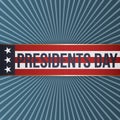 Presidents Day realistic vector patriotic Label