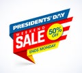 Presidents` Day Sale banner design template