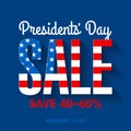 Presidents Day sale banner