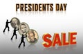 Presidents Day Sale graphics Royalty Free Stock Photo