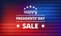 Presidents Day Sale vector background Royalty Free Stock Photo