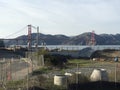 Golden Gate Bridge seen from Presidio San Francisco Royalty Free Stock Photo