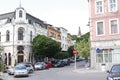 Traffic Signs on the Street in Varna, Bulgaria