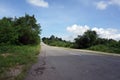 Prespective view of asphalt road at highway.